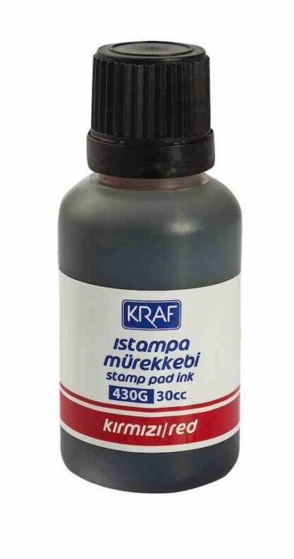 KRAF ISTAMPA MÜREKKEBİ 30 CC KIRMIZI 430 G