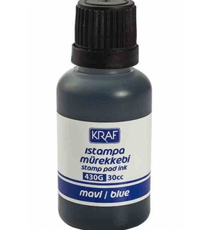 KRAF ISTAMPA MÜREKKEBİ 30 CC MAVİ 430 G
