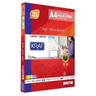 KRAF LASER ETİKET 64x34 MM KF-2024