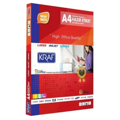 KRAF LASER ETİKET 64x34 MM KF-2024