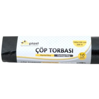 ATİPLAST HANTAL SİYAH ÇÖP TORBSI 100X150 800GR(10)